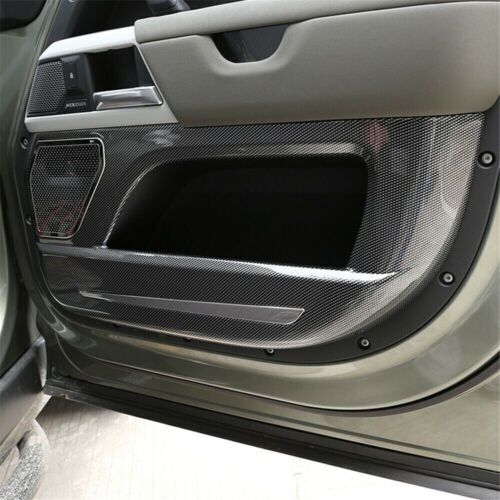 2PC Carbon Fiber Inner Door for Land Rover for Defender 90 2020-2023 Anti-Kick Panel