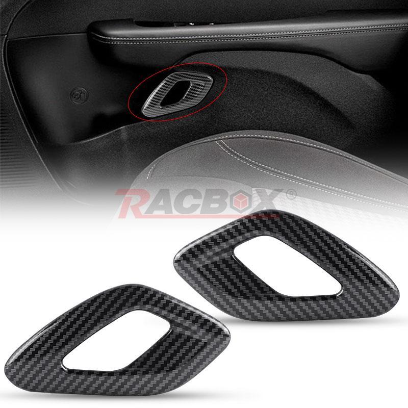 Carbon Fiber Inner Door Handle Cover Trim Accessories for Dodge for Challenger 2015+