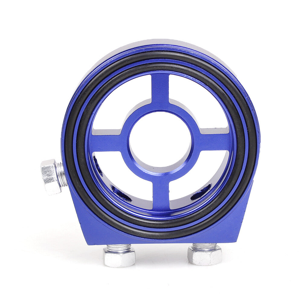 M20X1.5 Oil Filter Temp Pressure Cooler Gauge Sandwich Plate Adapter Sensor Blue Q