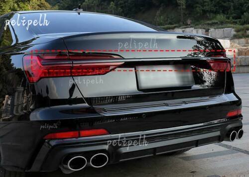 for Audi A6 C8 2019-23 Black ABS Rear Door Trunk CoverTail light Strip Trim 3x
