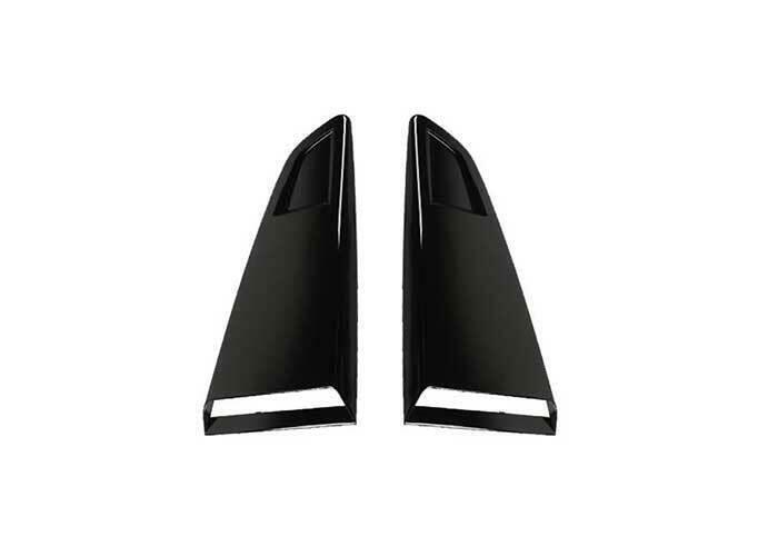 for Ford for Mustang 15-22 Gloss Black Rear Side Window Quarter Louver Cover