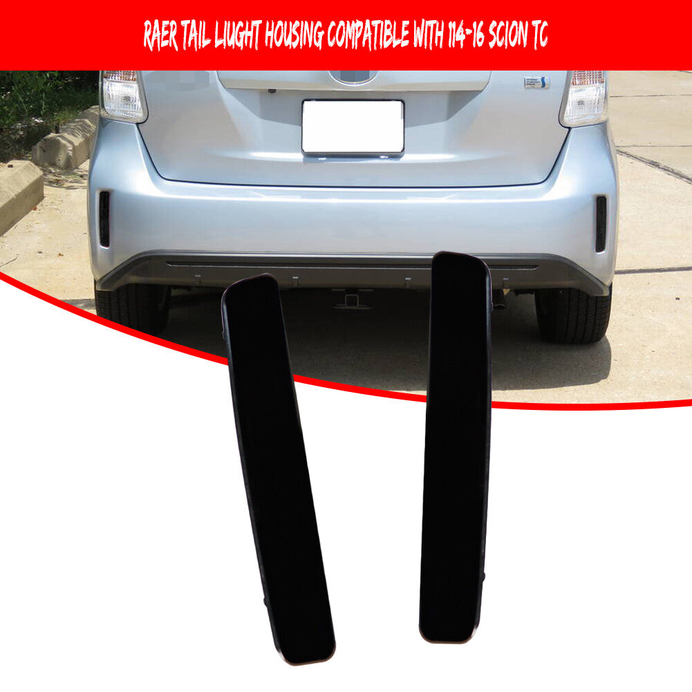 Smoked lens rear bumper reflector lens for 14-16 for Scion tC and 12-17 for Prius V- v