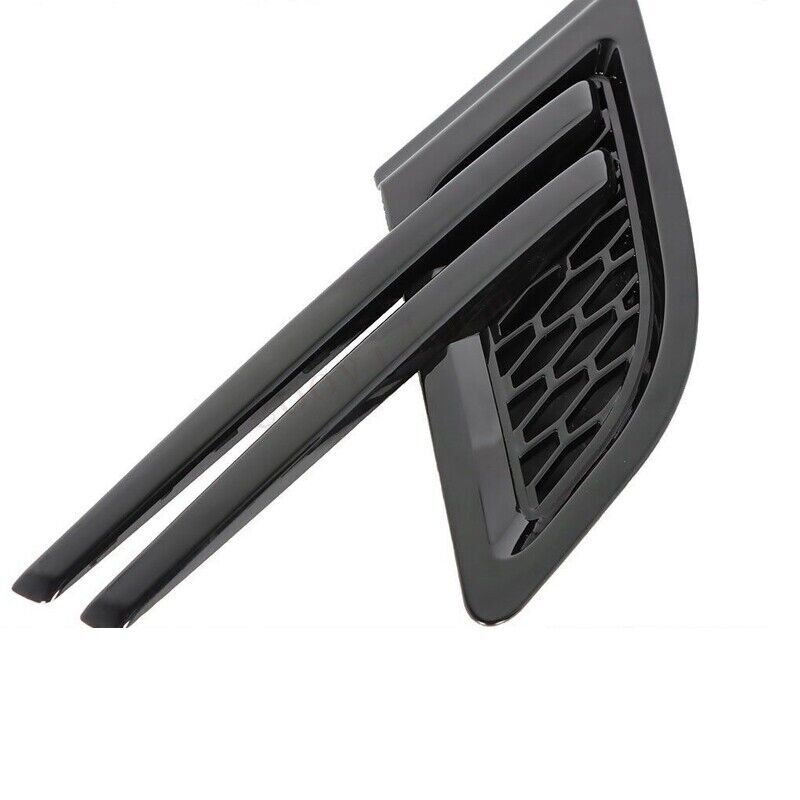 2-Pack Gloss Black Fender Vent Grilles for 2014-2017 for Range Rover Sport LH+RH