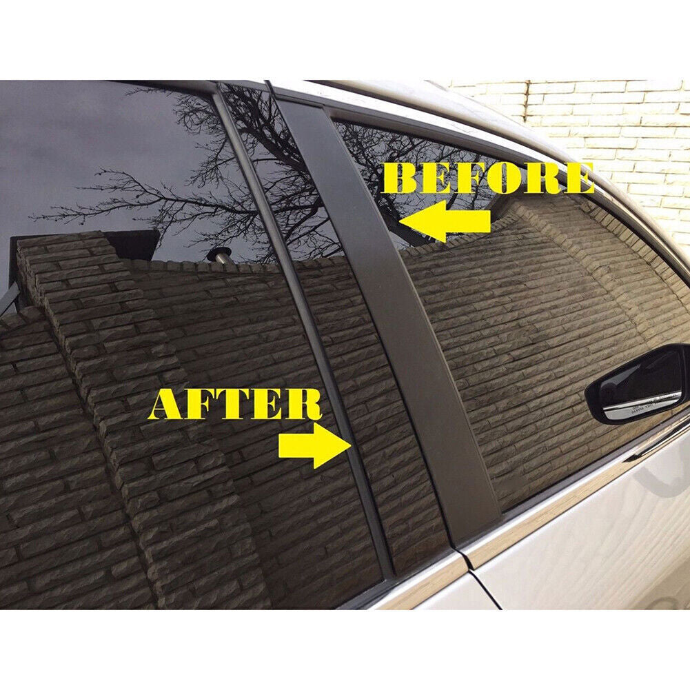 for Toyota for Sienna 21-2024 Gloss Black Window Pillar Posts Moulding Trim Cover 6P