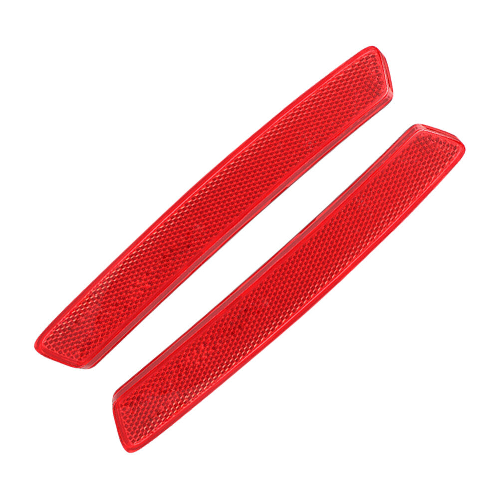 Fit for Ghibli Pair Rear Right + Left Side Bumper Reflector Red Q