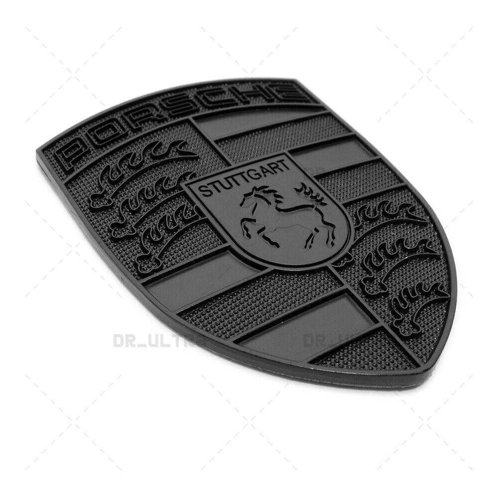 Black Front Hood Crest Emblem 911 928 944 993 996 997 991 930 Cayman for Cayenne