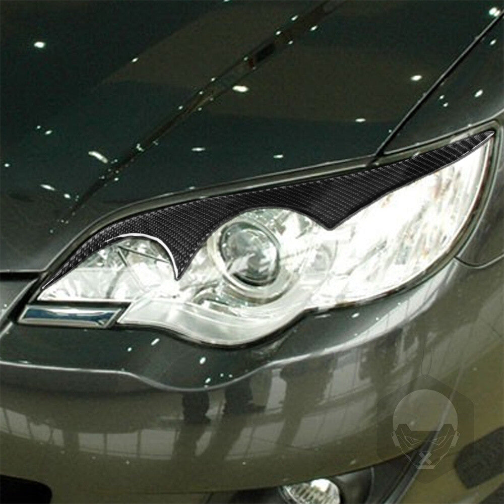 2¡ÁCarbon Fiber Front Headlight Eyelids Eyebrow Cover for Subaru Legacy 2006-2008