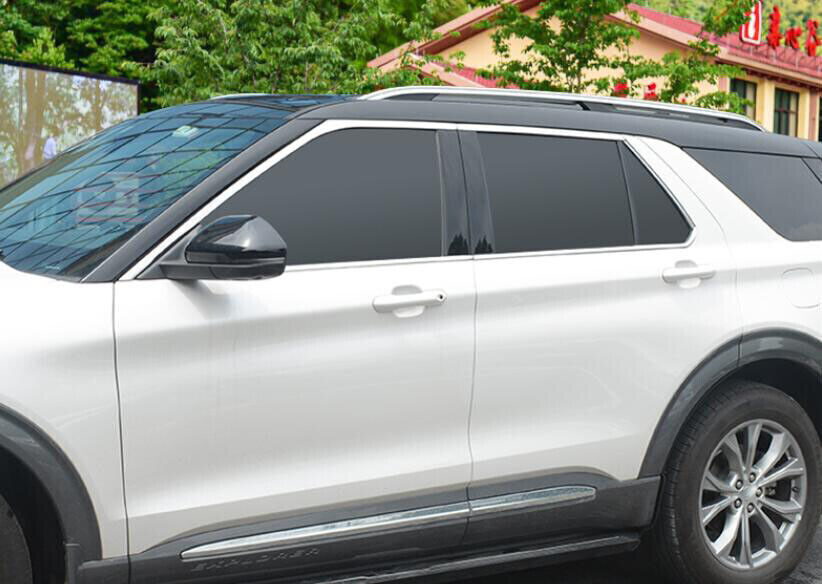 stainless for Ford Explorer 2020-2023 Car Window Strip Cover Trim Kit