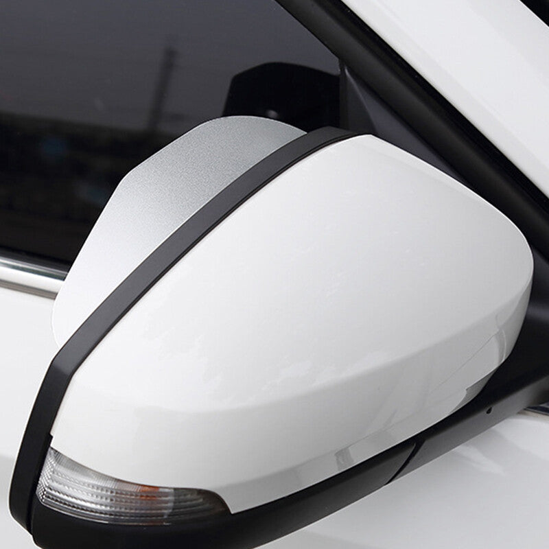 2-Piece Aluminum Car Rearview Side Mirror Rain Cover, Sunshade, and Eyebrow Protection