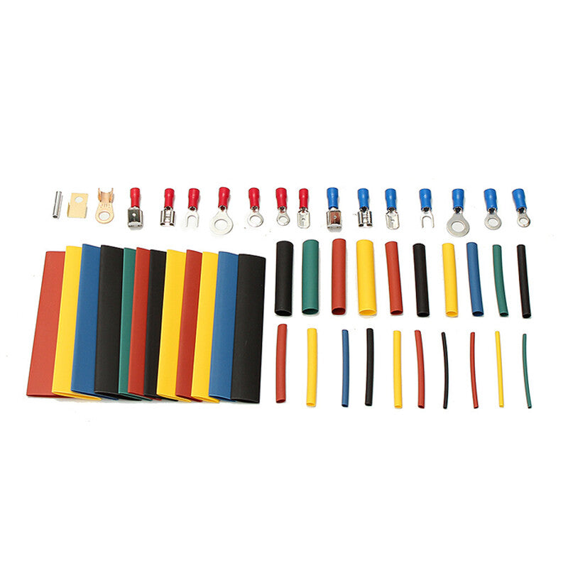 678Pcs Car Wire Electrical 350 Terminals Connectors + 328 Heat Shrink Tube Part v