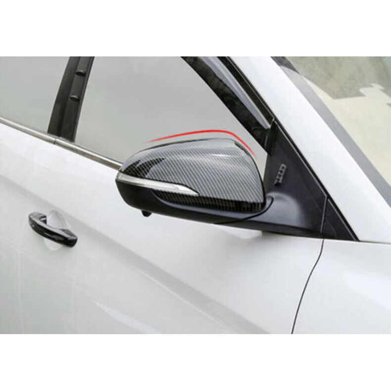 Carbon fiber Side Door Rearview Mirror Cover cap for Hyundai for Elantra 2017-2020