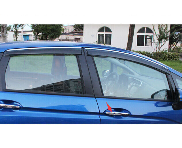 for Honda Fit Jazz chrome exterior side door handle cover trim For Auto 2014-2020