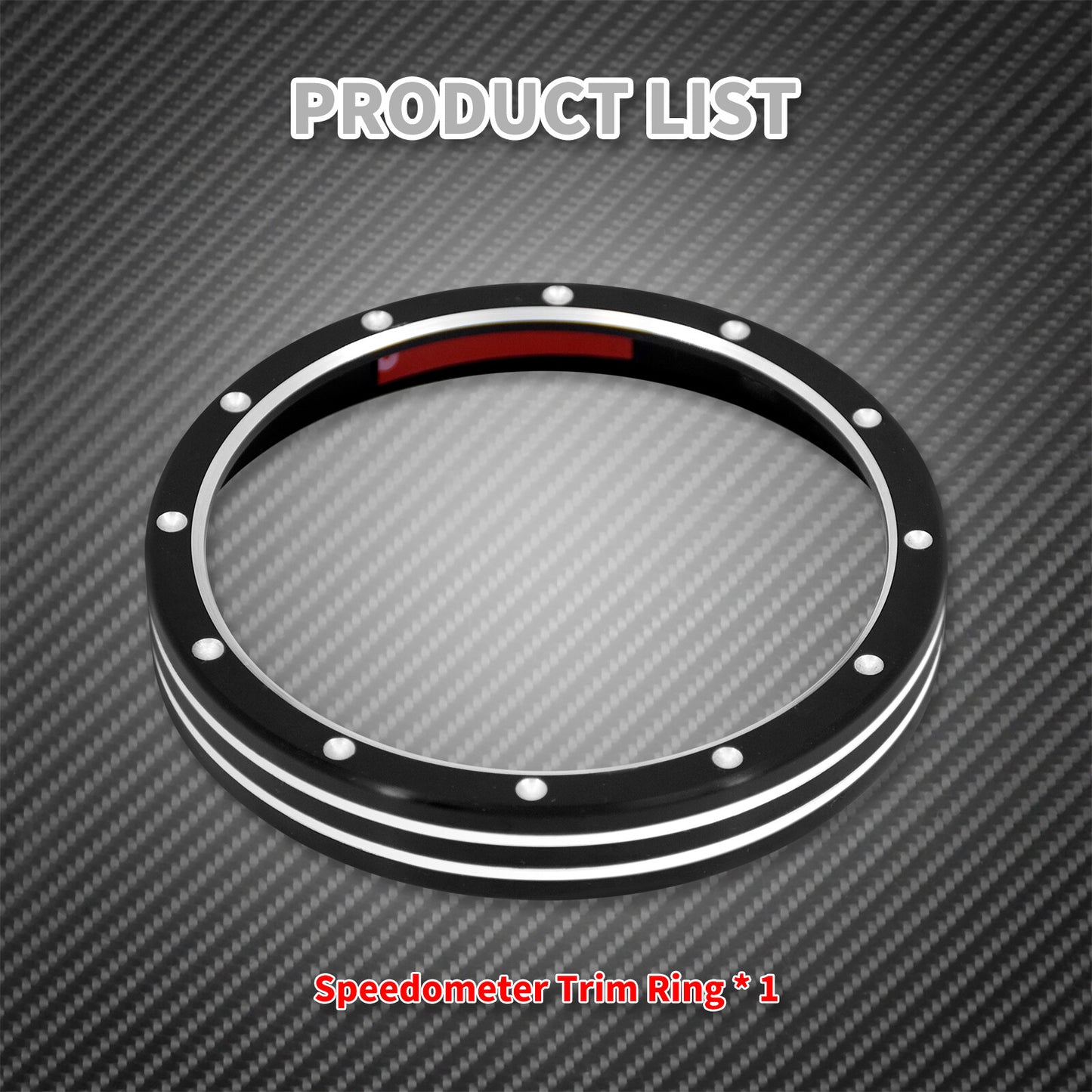 Dots Gauge Speedometer Trim Bezel Fit for Harley Sporster 883 1200 Dyna Breakout