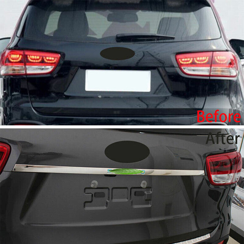 for Kia Sorento 2016-2020 S.Steel Rear Door Trunk Lid Tailgate Strip cover Trim