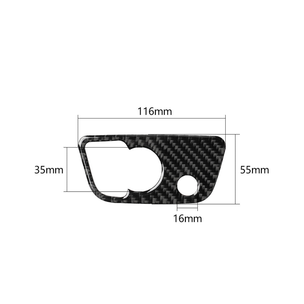 Carbon Fiber Sticker for Audi Q7 2016-2019 Reading Light Switch Panel Cover Trim