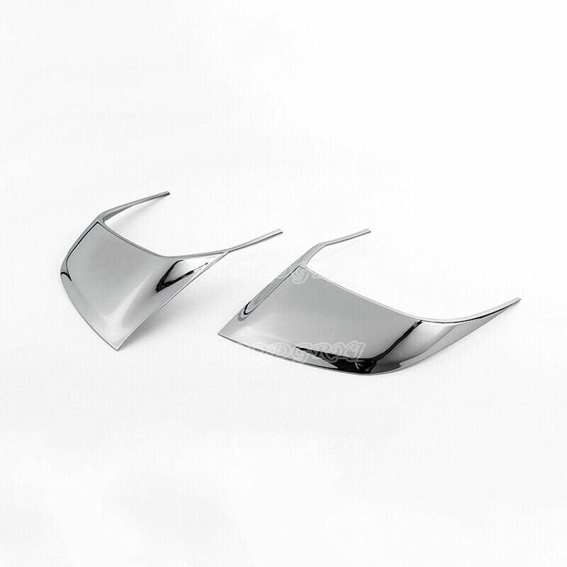 for Porsche for Cayenne 2015 2016 2017 Chrome Side Front Fog Lamp Grille Trim Cover