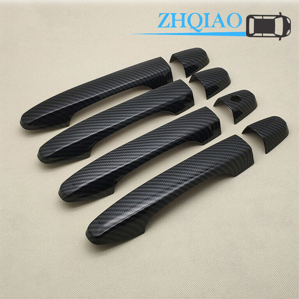 Carbon Fiber Side Door Handle Covers Trim Fit for Honda CRV 12-16