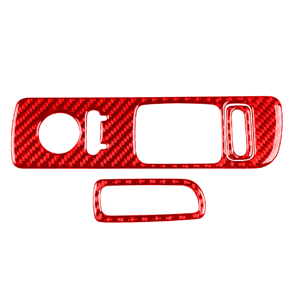 LHD Car Interior Door Window Control Cover Trim for Honda S2000 2000-2009 Red
