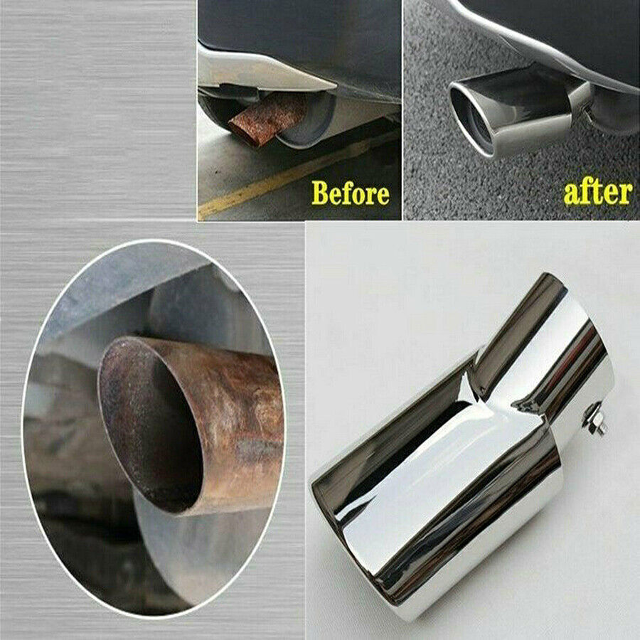 for Toyota Highlander 2014-2019 Silver Car Exhaust Muffler Tip Tail Pipe Trim 1X