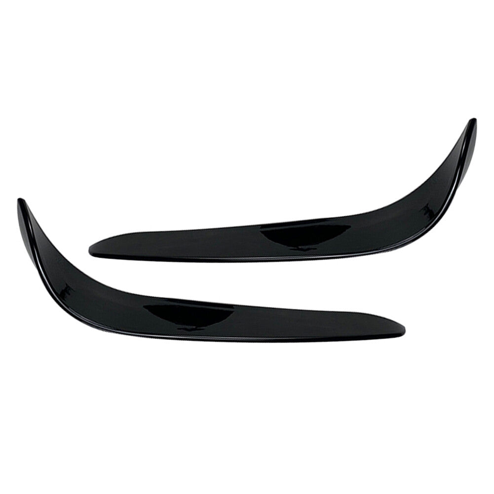Front Bumper Lip Splitter Spoiler Black for Mercedes-Benz C-Class W205 2015-2018