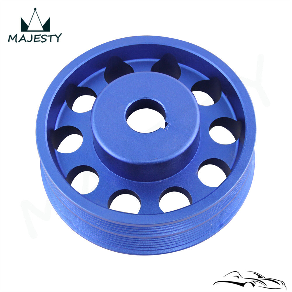 Light Weight Crankshaft Crank Pulley for Subaru Impreza WRX STI Legacy Blue