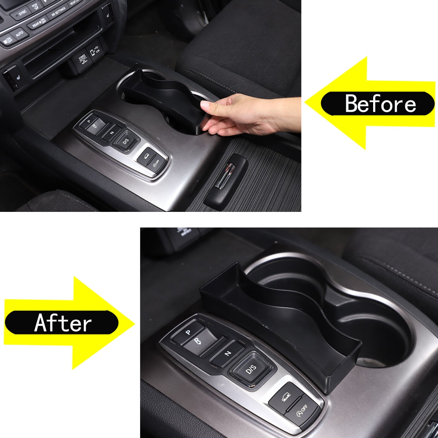 Orange ABS interior handle frame cover decoration suitable for Maverick 2022-2023- v