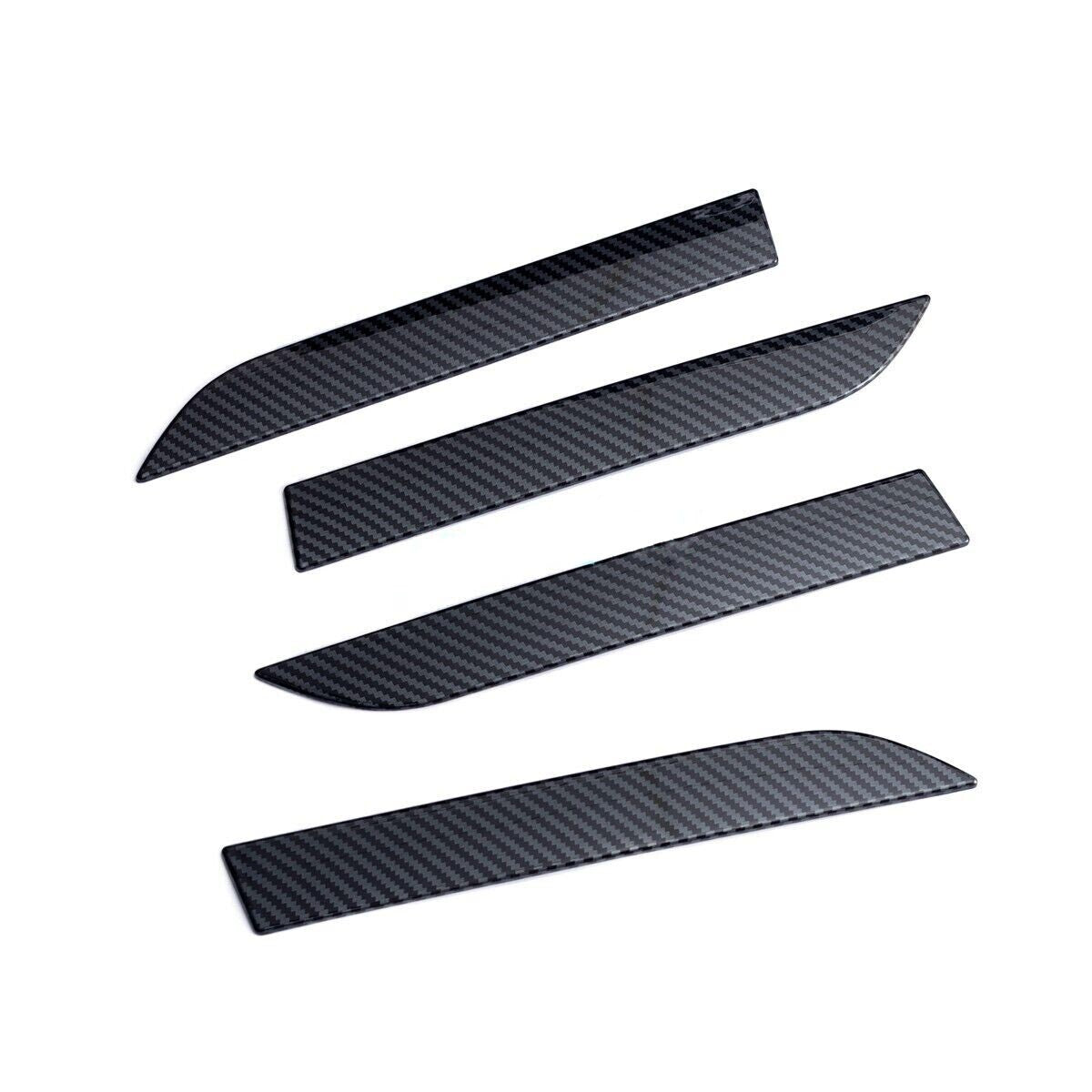 4Pcs Black Carbon Fiber Exterior Door Handle Cover Trim for Tesla Model X