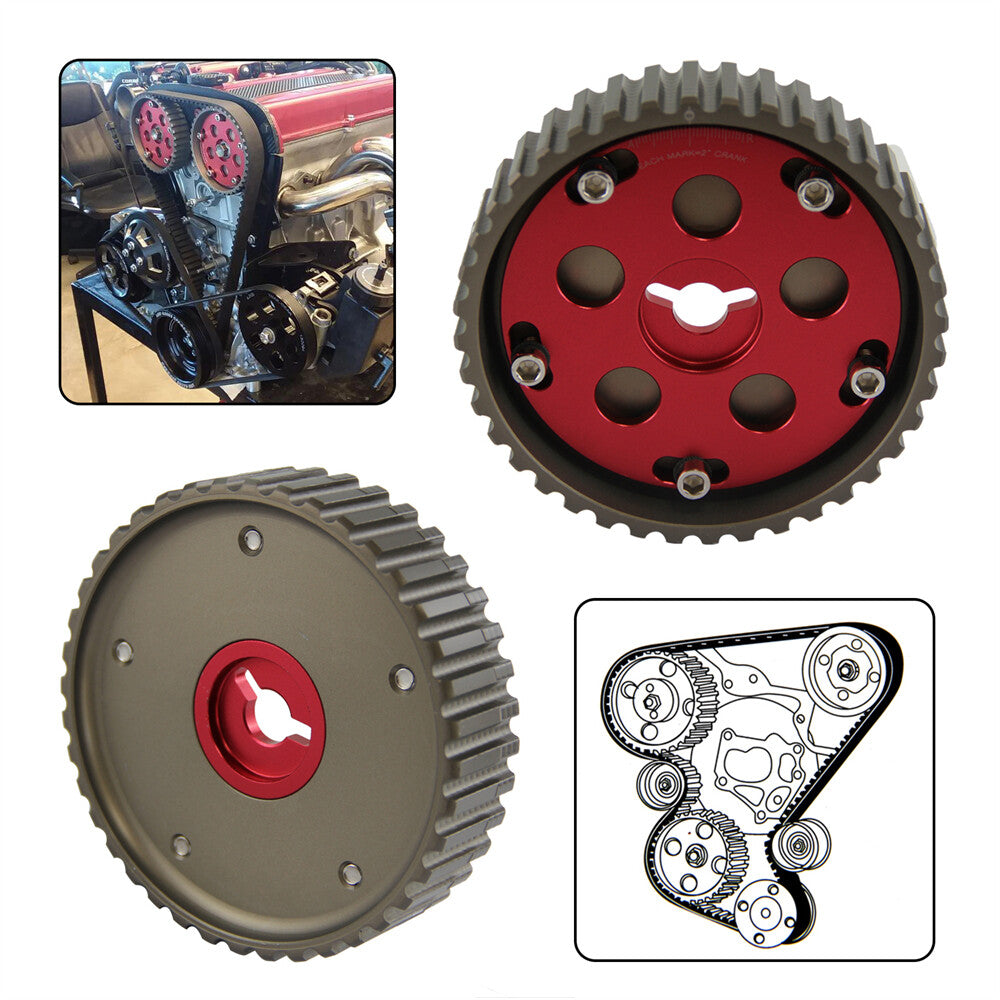 Adjustable Cam Gear Pulley for Suzuki for Swift GTI GTS G13B 1.3L 1986-1999 Red