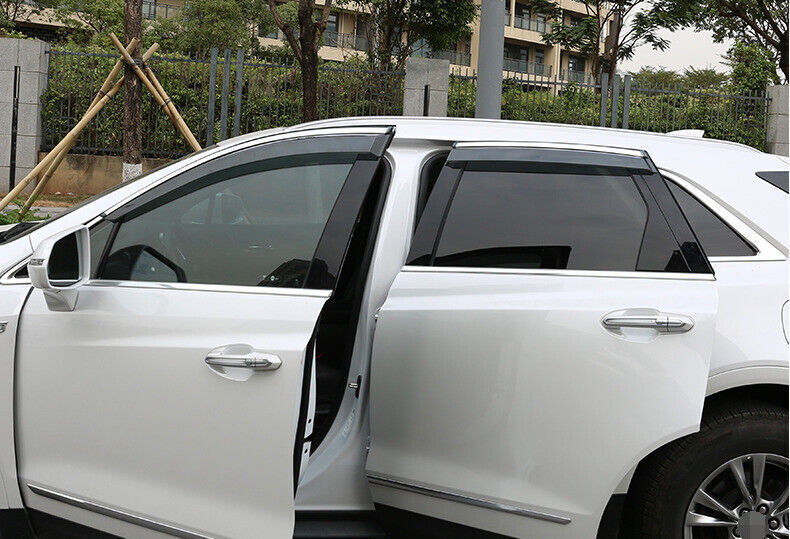 for Cadillac XT4 2019-2024 Side Window Wind Visors Sun Rain Guard Vent Deflector