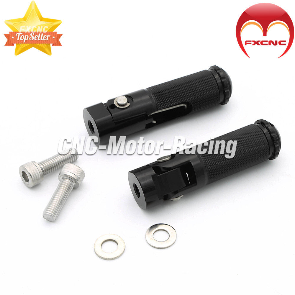 Motorcycle folding rear wheel, footrest, foot pedals, foot pedals, aluminum