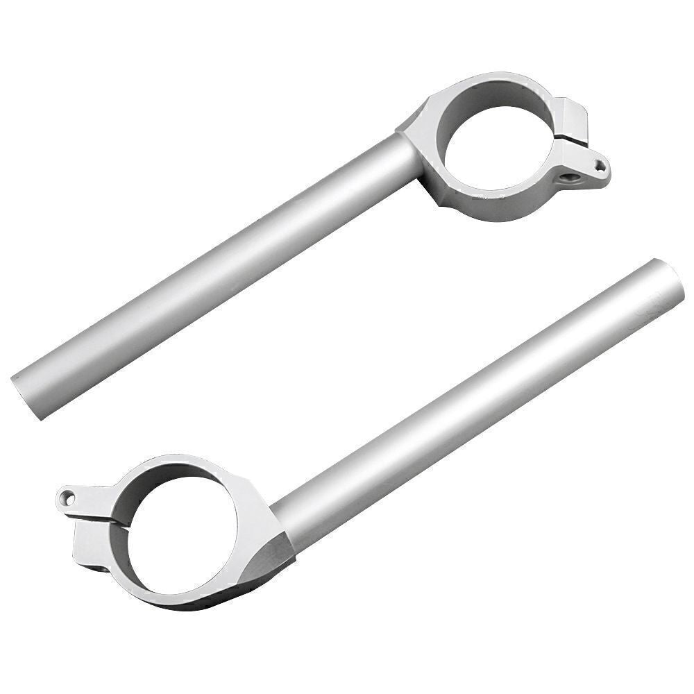 Clip-On Motorcycle Handle Bar Clip for YAMAHA YZF R6 2006 2007 2008-2010 Silver Q