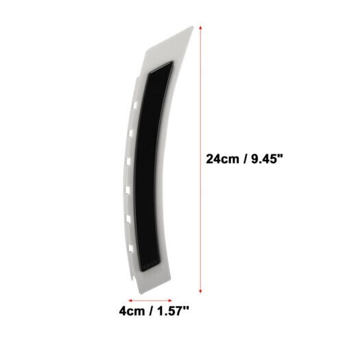 Pair 63147185743 63147185744 Bumper Reflector for BMW 5 Series Smoky Black