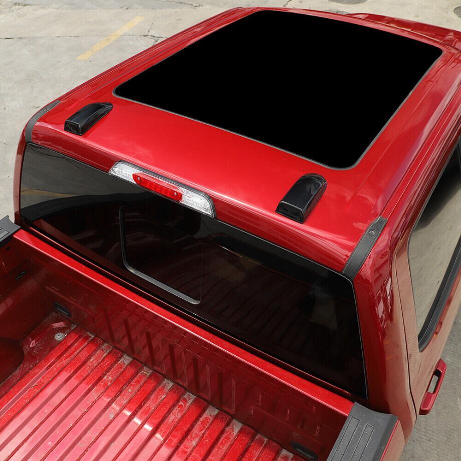 For 2021-2023 F150 Gloss Black Roof Antenna Base Cover Trim Bezel 2P v