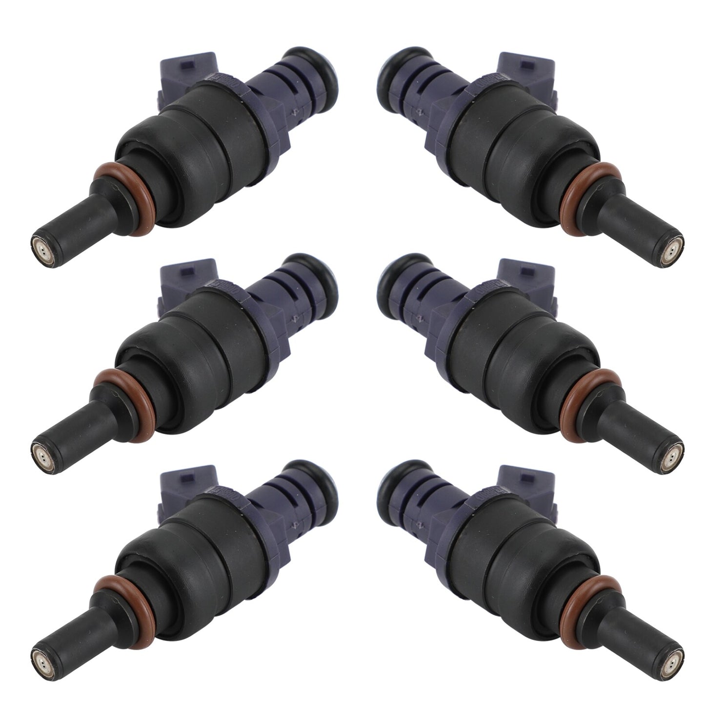 6-pack of fuel injectors, priced at 1439800, suitable for BMW 330CI, 330I, 530I, X3, X5, Z3, Z4 (01-06), 3.0L T1