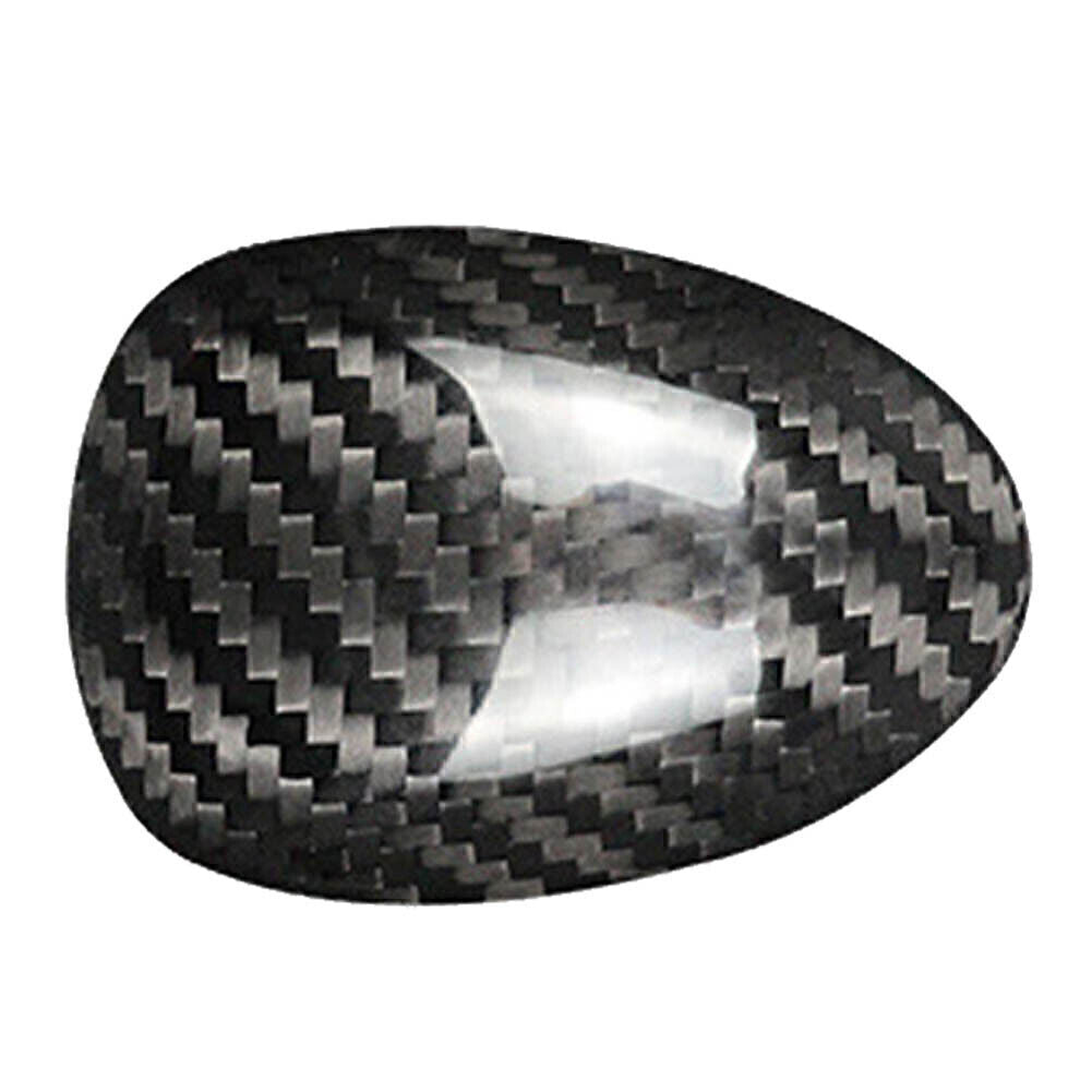 Black Carbon Fiber Gear Shift Knob Head Cover Trim Fit for Cadillac ATS 2013 2014-19