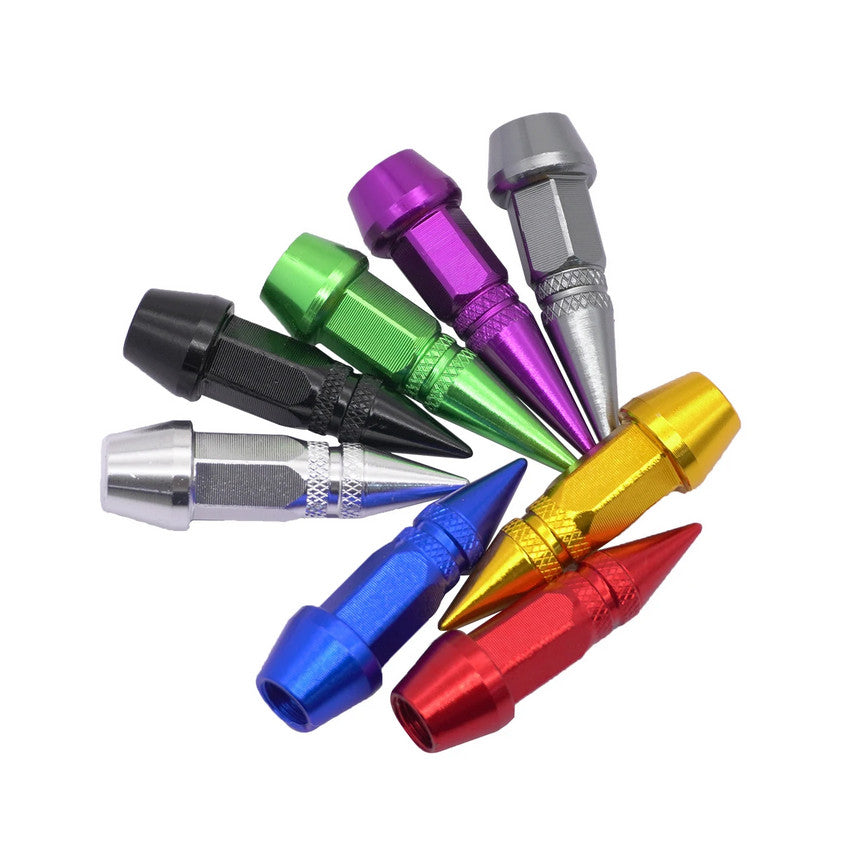 4-piece universal black tire valve cover rod air dust cover for Mazda and for Kia