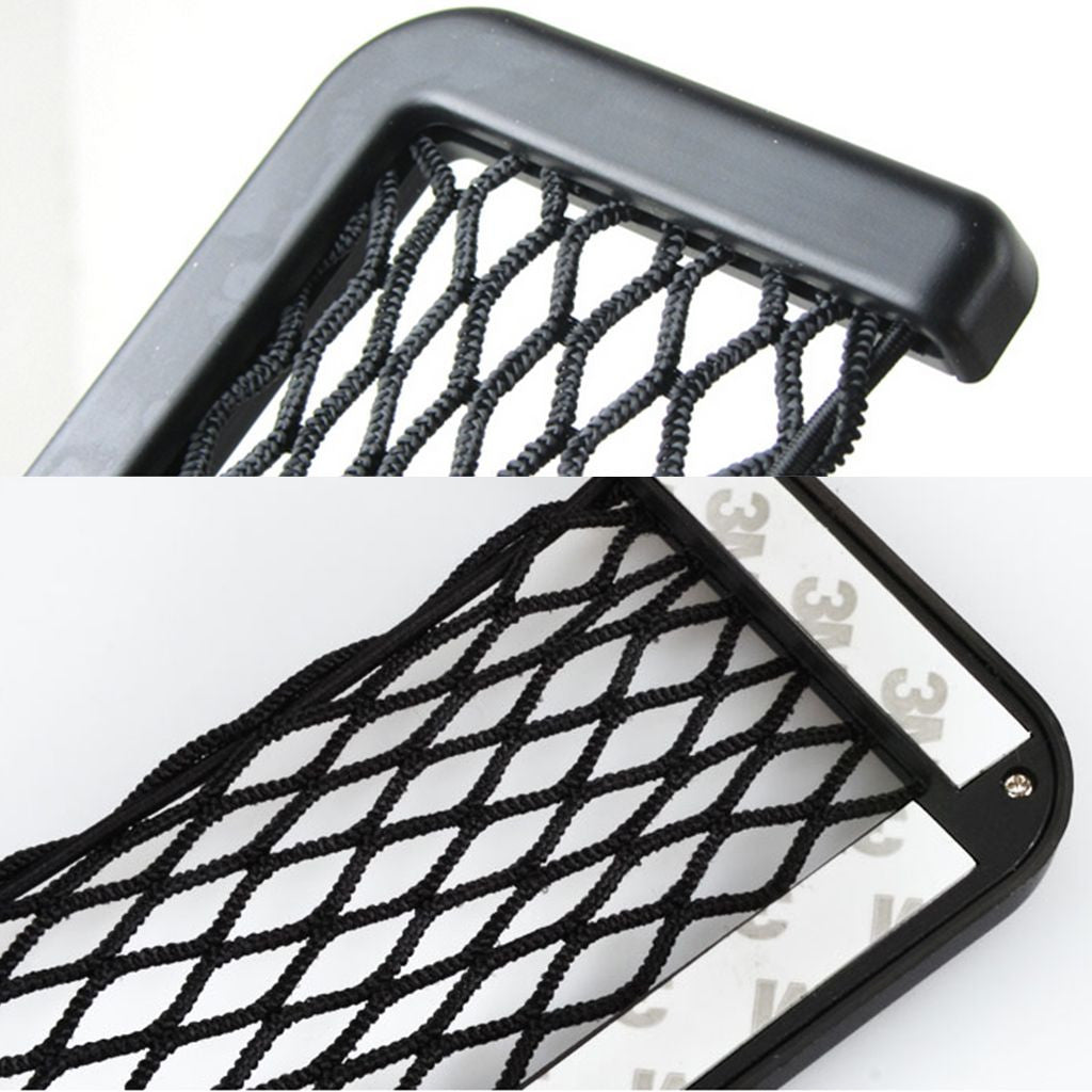 Car SUV Storage Mesh Net Resilient String Phone Bag Holder Organizer