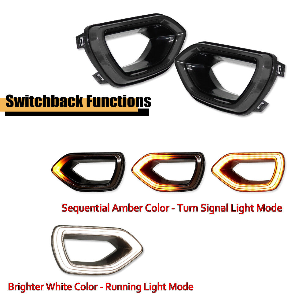 Suitable for 2015-2022 charger R/T SCAT package SRT style switch DRL dual LED grid grill- v