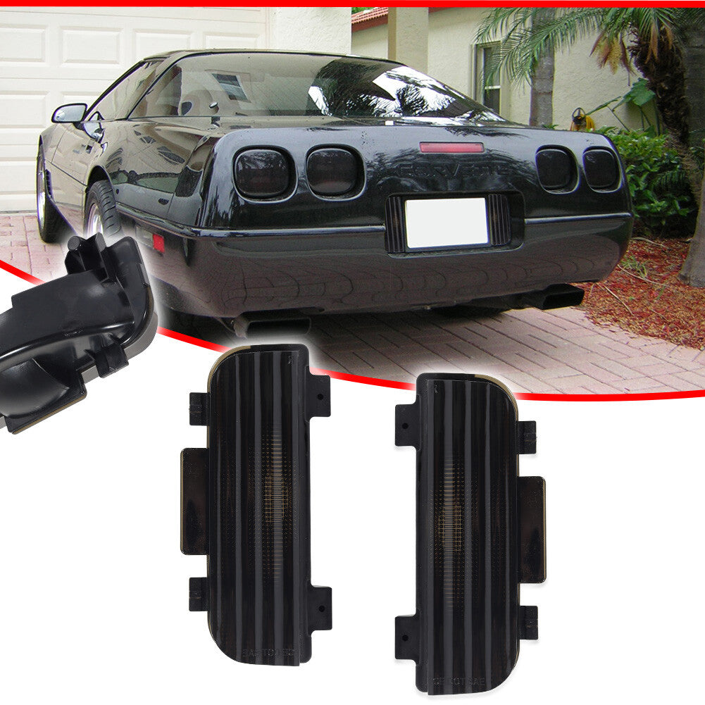 Smoke tailgate rear reverse backup light LH+RH side for 84-90 for Corvette C4- v
