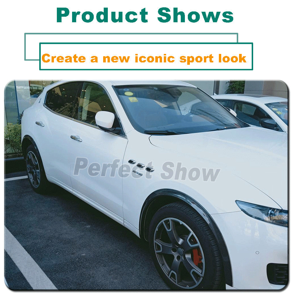 4PCS REAL Carbon Fender Flares Wheel Eyebrow Arch Lips Fit for Maserati for Levante
