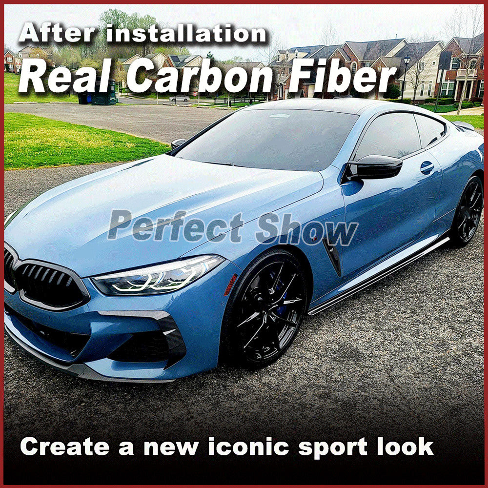 for BMW 8Series G14 G15 840i M850i 2019-23 REAL Carbon Side Skirts Panel Spoiler