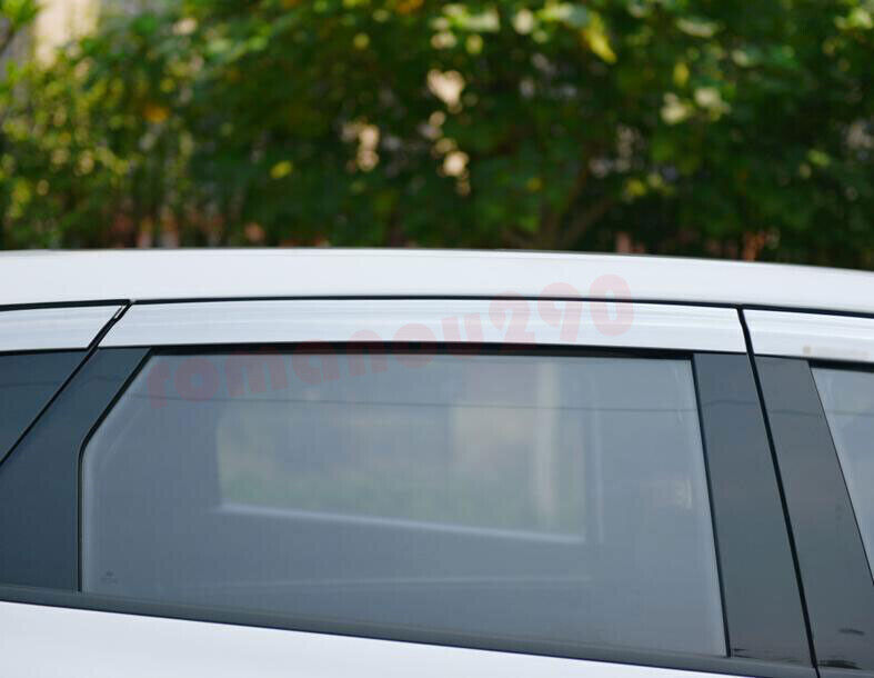 for Hyundai for Tucson 2022-2024 chrome Window Visors Sun Rain Guard Vent Deflectors