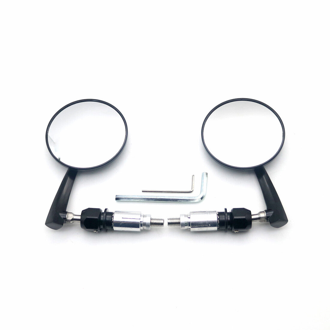 7/8 22mm Black CNC Round Handle Bar End Rearview Side Mirror for Honda CB Cafe Q