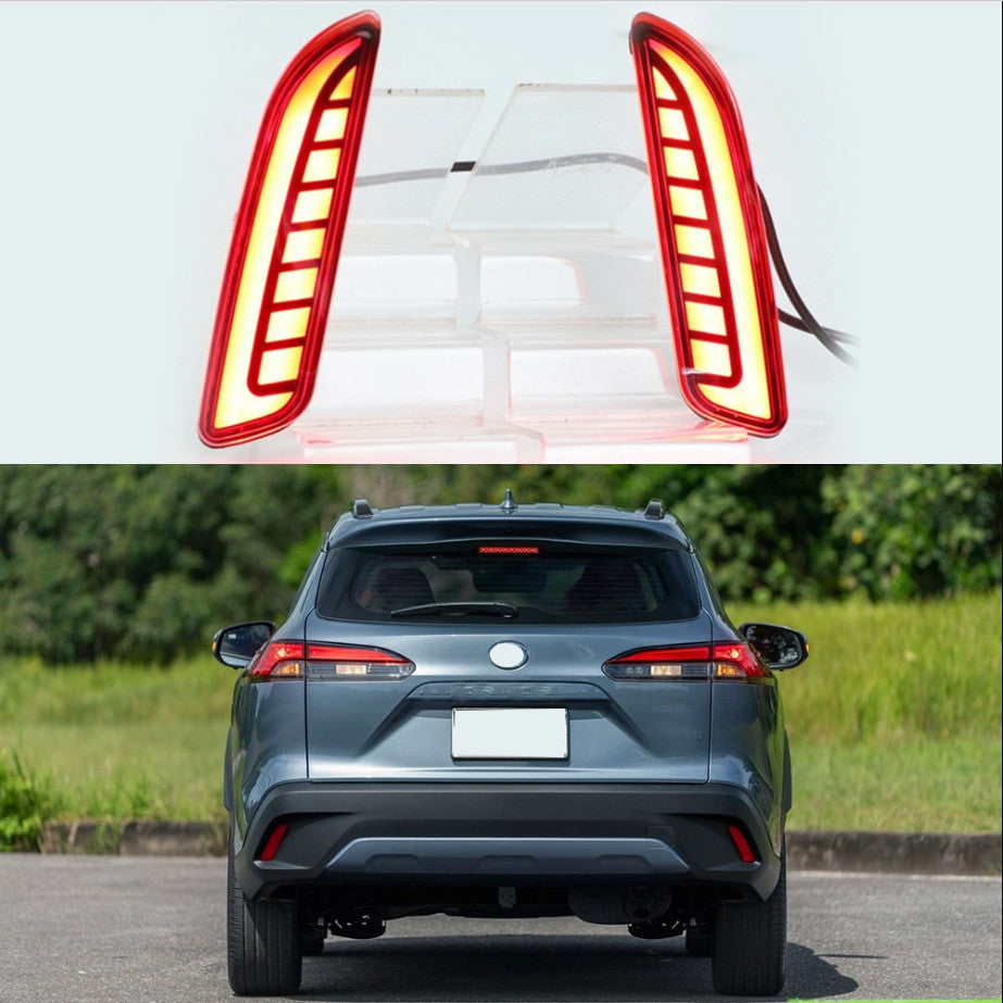 for Corolla Cross 2022 2023 LED Rear Fog Light Tail Bumper Light Sets 2pc v