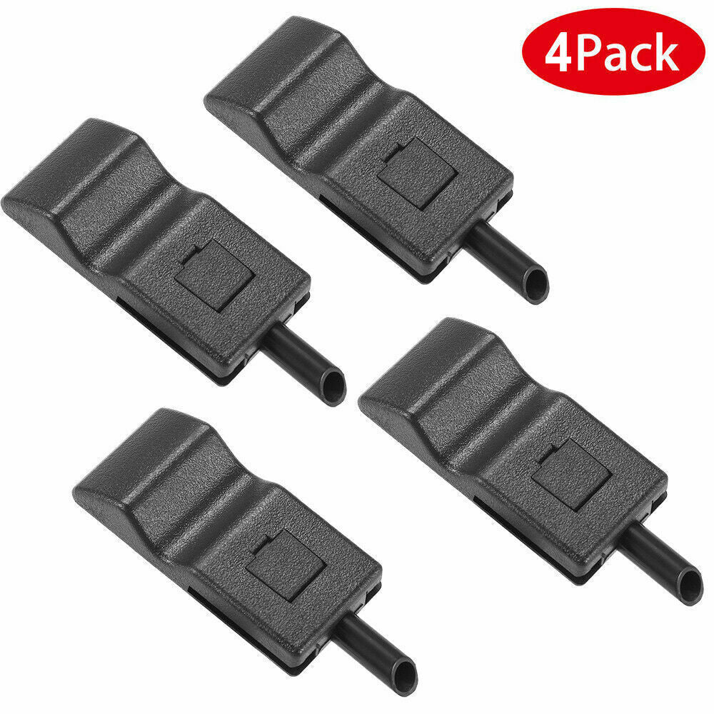 4PCS Door Lock Knobs Front/Rear Ebony for Chevy / for GMC Silverado/ for Sierra 07-13 Blac