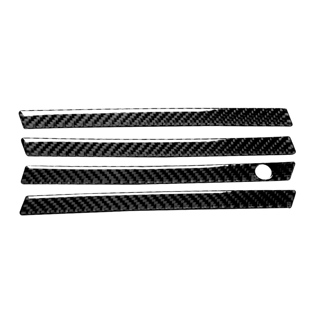 Red Carbon Fiber Headlight Eyebrow Scuff Cover Trim For 4Runner 2010-2020 v