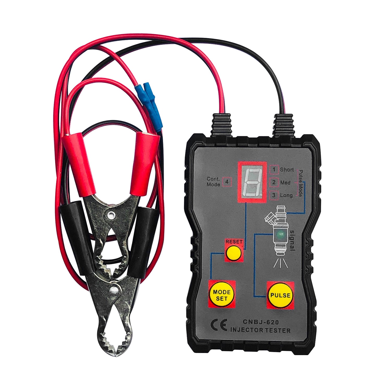 Automotive Fuel Injector Tester 4Pluse Modes 12V Injector Cleaner Controler E2L3 Q