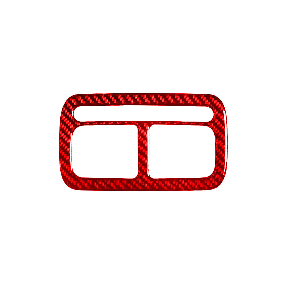 4Pcs Carbon Fiber Window Lift Control Cover Trim For Taycan 2019-2022 v
