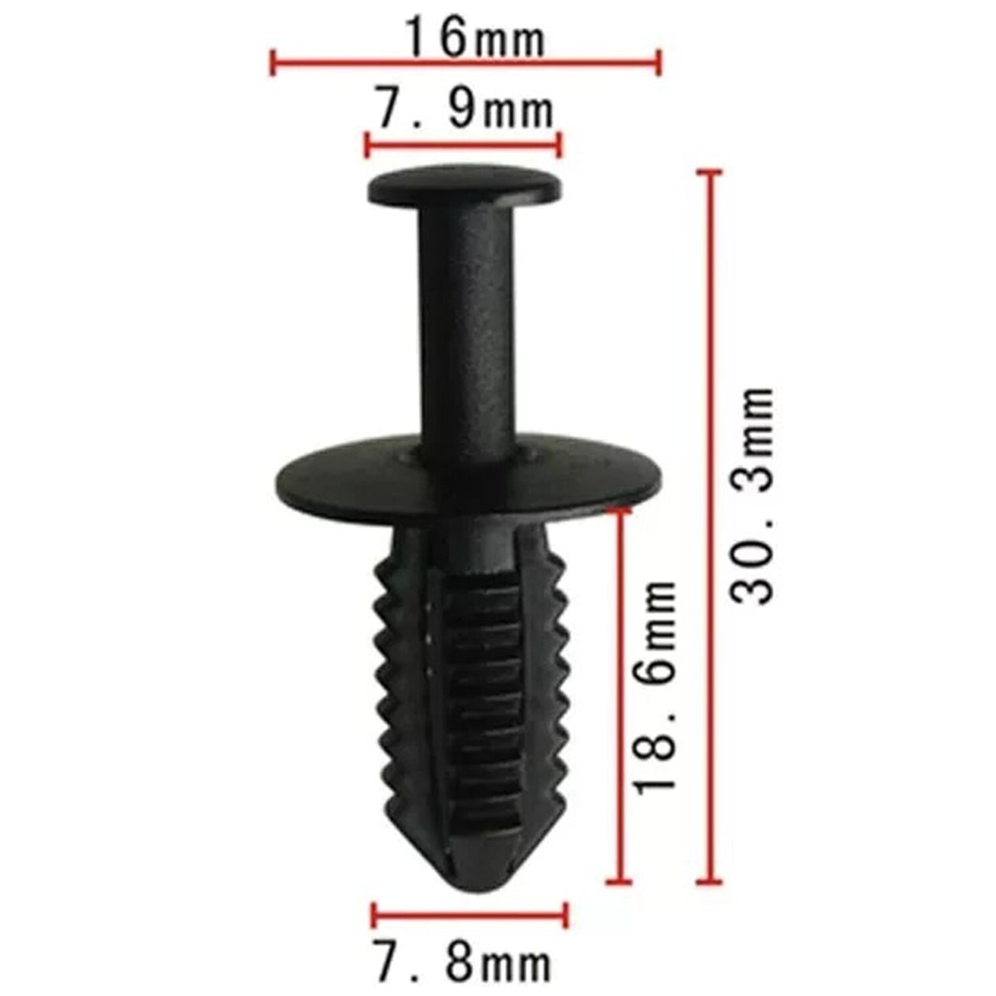 50pcs Fender Liner Rivet Push Type Clip Retainer for Mercedes-Benz 1249900492