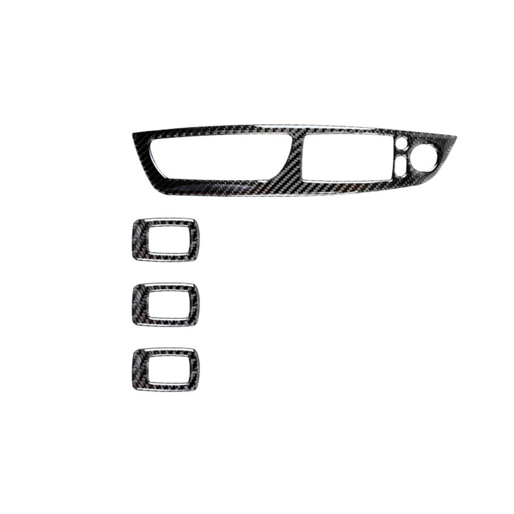 Red Carbon Fiber Overhead Console Control Trim Cover for Cadillac CTS 2003-2007 v